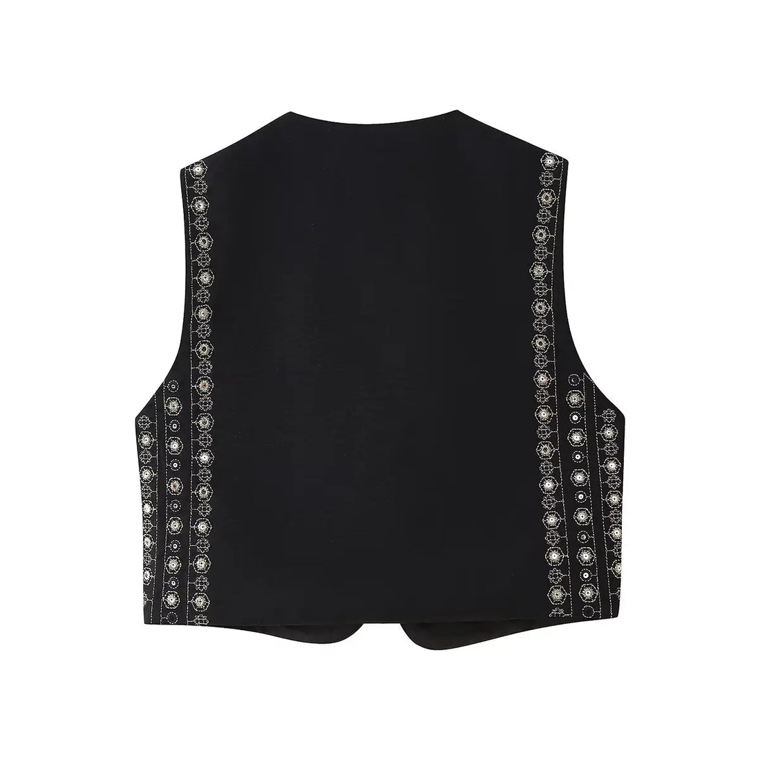 Celestia | Bohemian Sequin-Patterned Vest