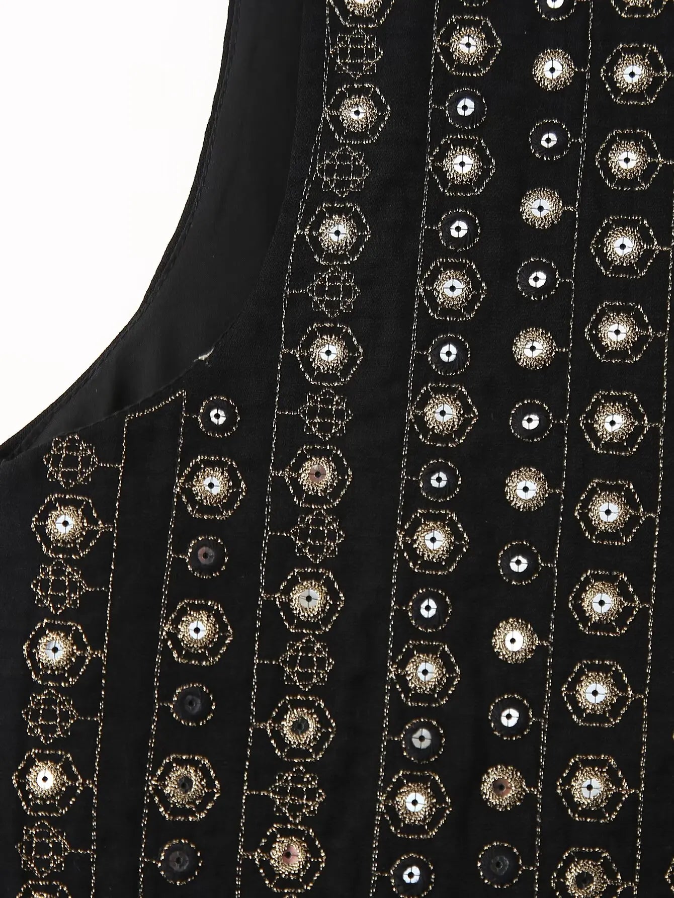Celestia | Bohemian Sequin-Patterned Vest