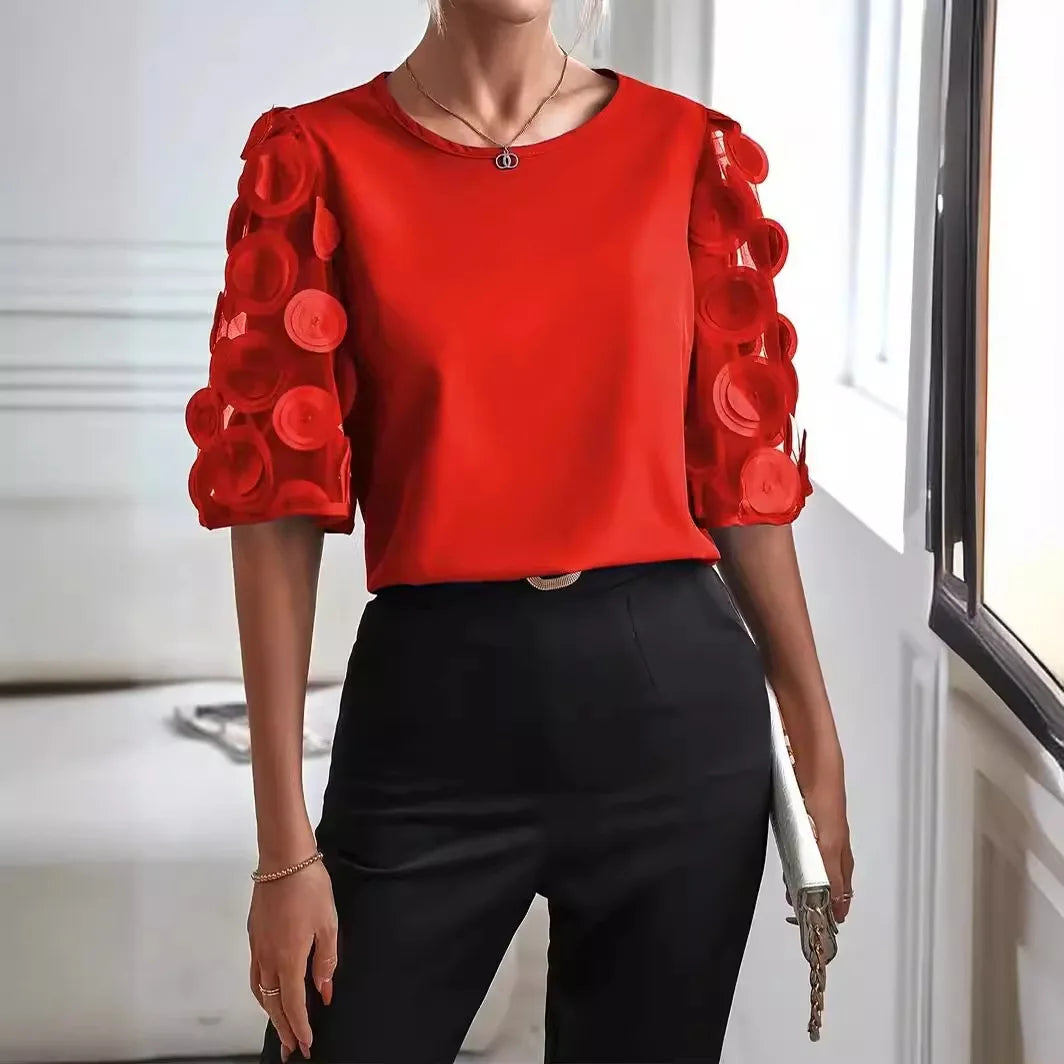 Briar | Long-Sleeve Blouse with Button Detail