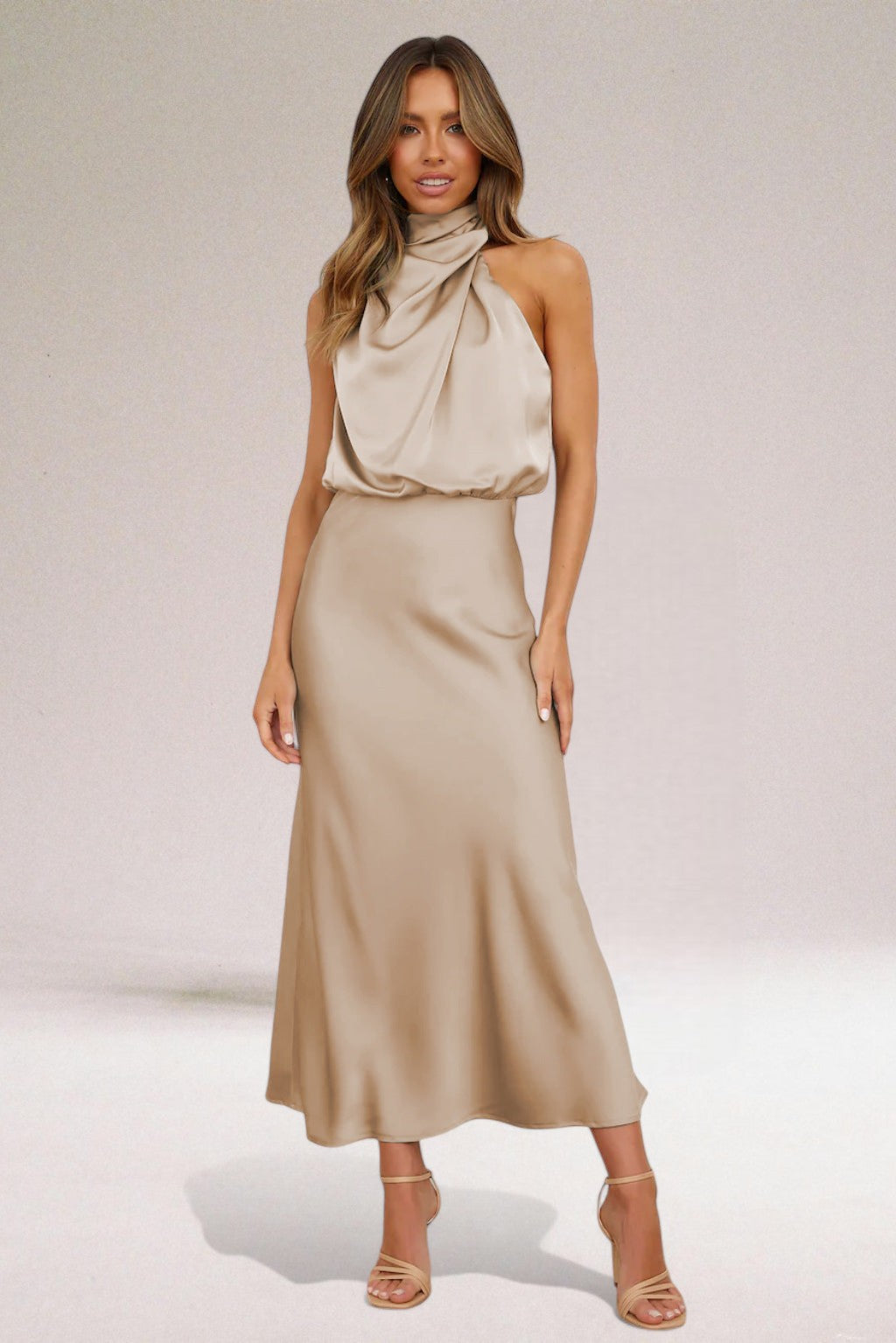 Giselle | Elegant Halter Neck Dress