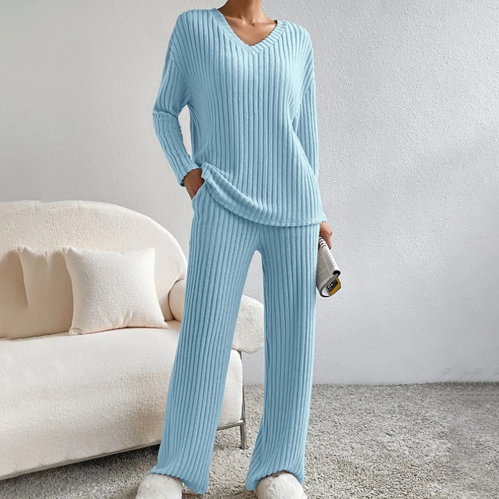 Harper | Women's Knitted Two-Piece Set with Soft Fabric and Relaxed Fit