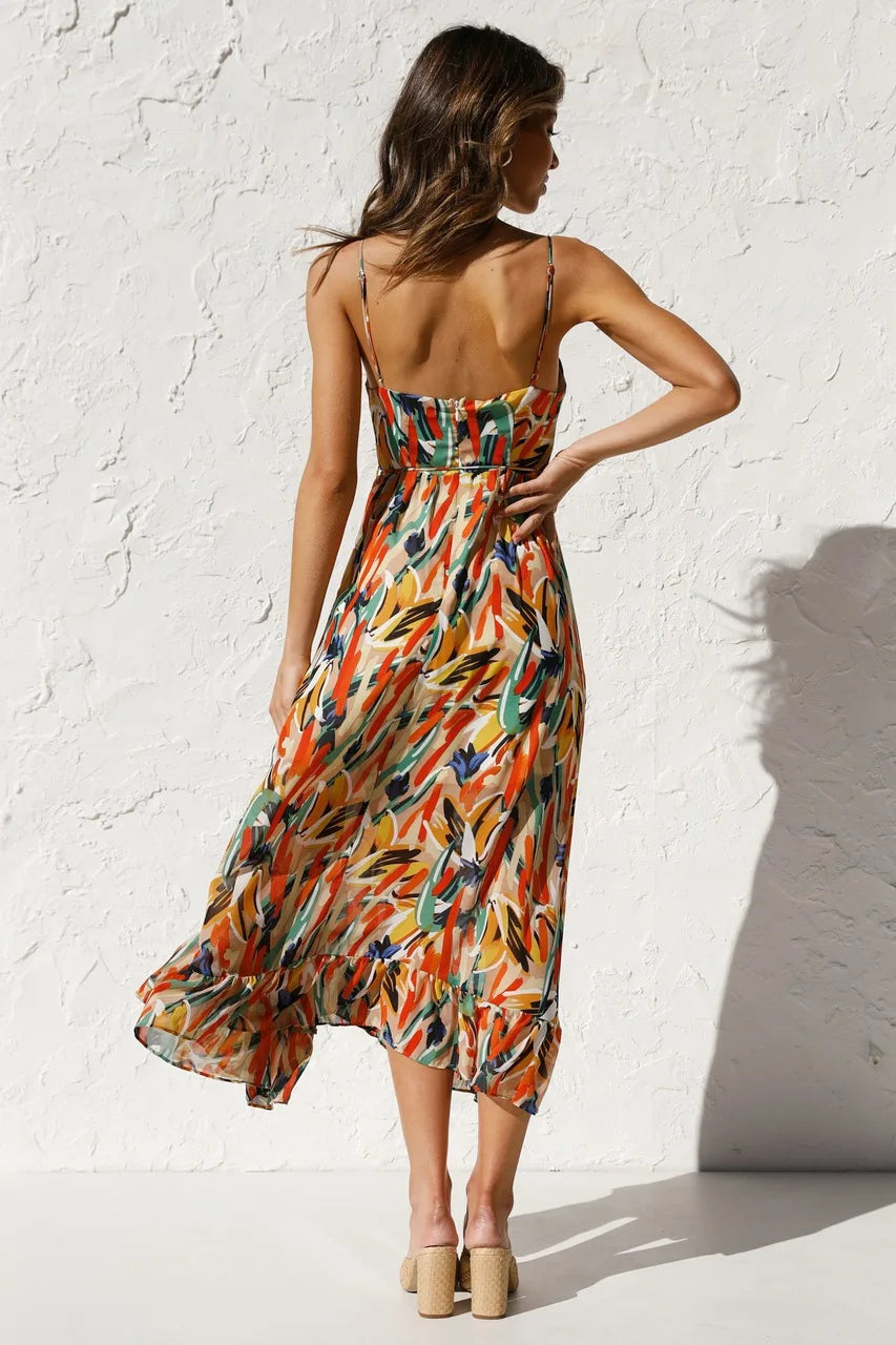 Gabrielle | Women's Tropical Style Dress with Flattering Cut and Versatile Design