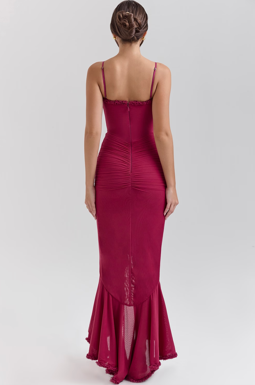 Giavanna | Women's Lace Ruched Dress with Elegant Design and Versatile Fit