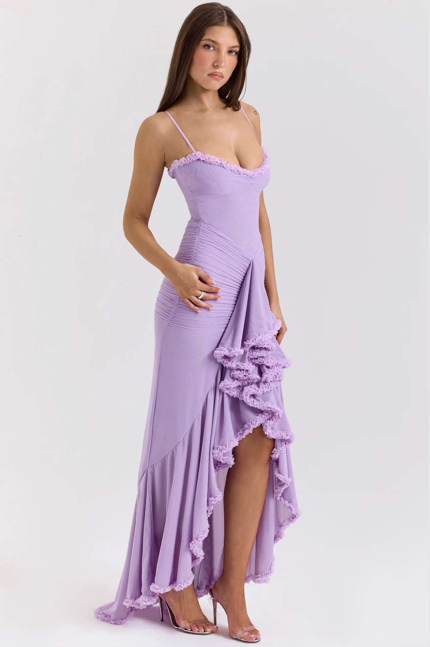 Giavanna | Women's Lace Ruched Dress with Elegant Design and Versatile Fit