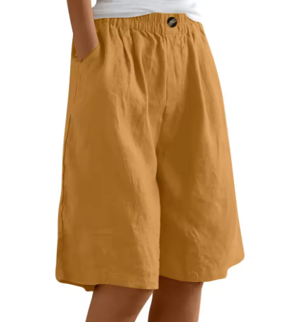 Amara | Casual Shorts with Relaxed Fit and Adjustable Waist