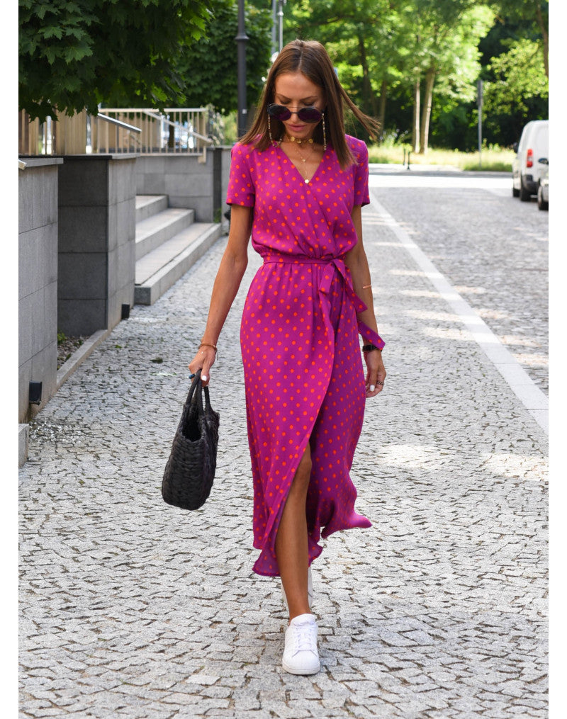 Arielle | Women's Floral Dress with Short Sleeves and Relaxed Fit