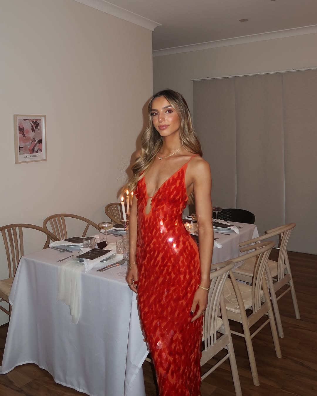 Adria | Women's Backless Sequin Dress with Elegant Design and Versatile Style