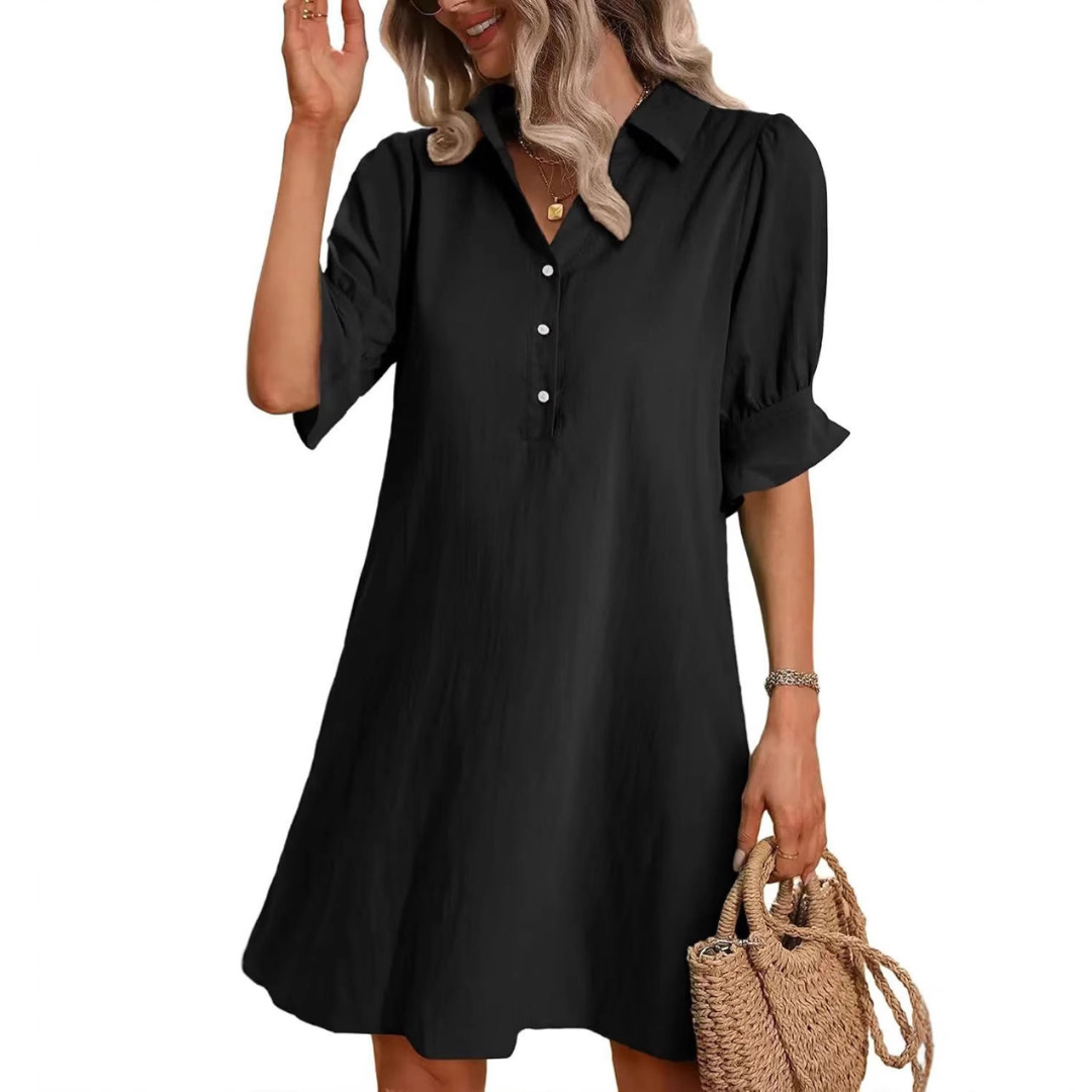 Briar | Women's Midi Dress with Side Slit and Fitted Design