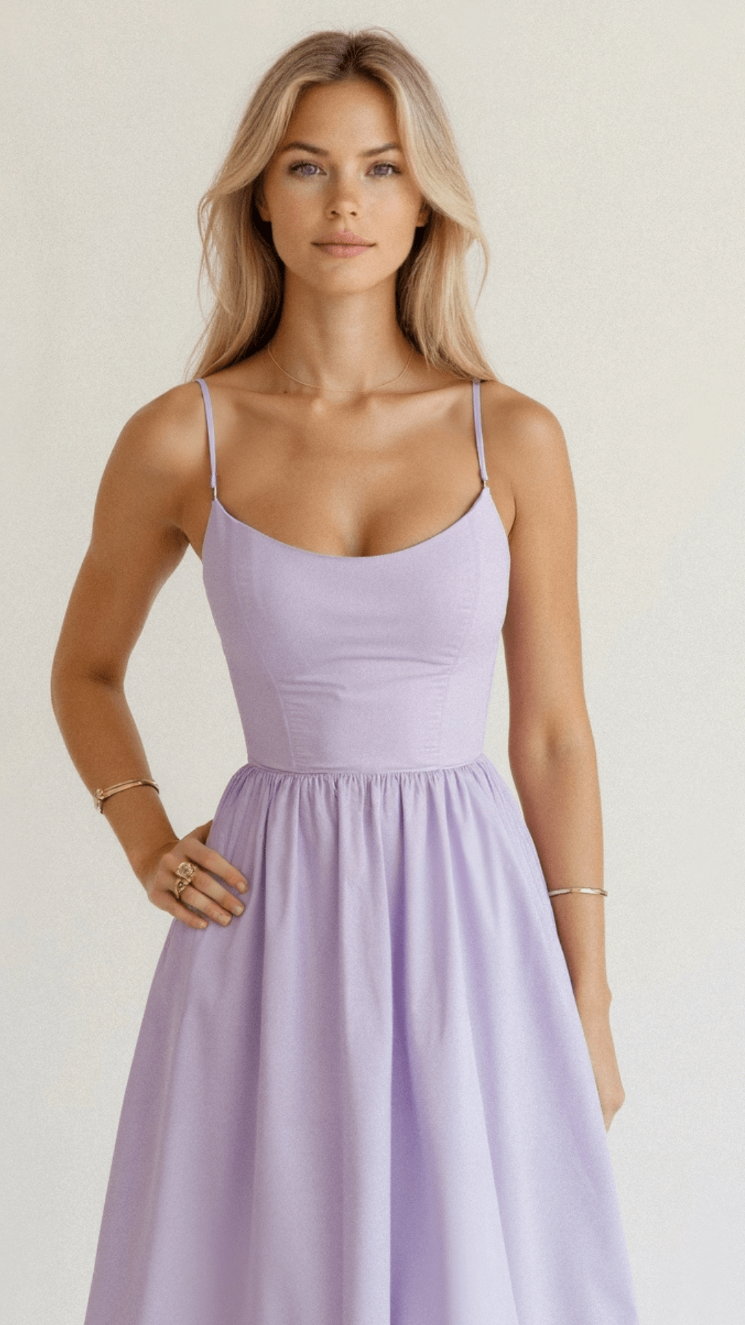 Genevieve | Elegant A-Line Midi Dress in Ascot Style for Special Events