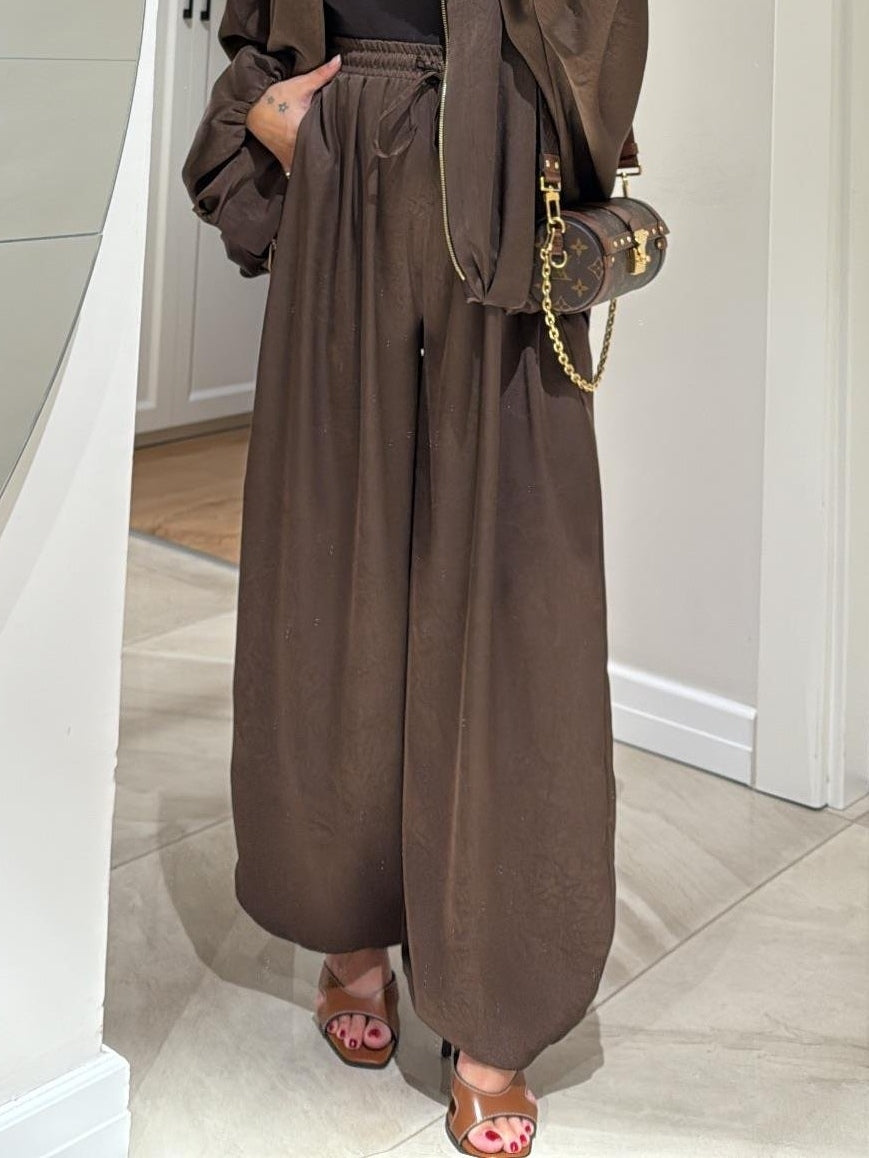 Bianca | Women's Casual Two-Piece Suit with Jacket and Drawstring Trousers
