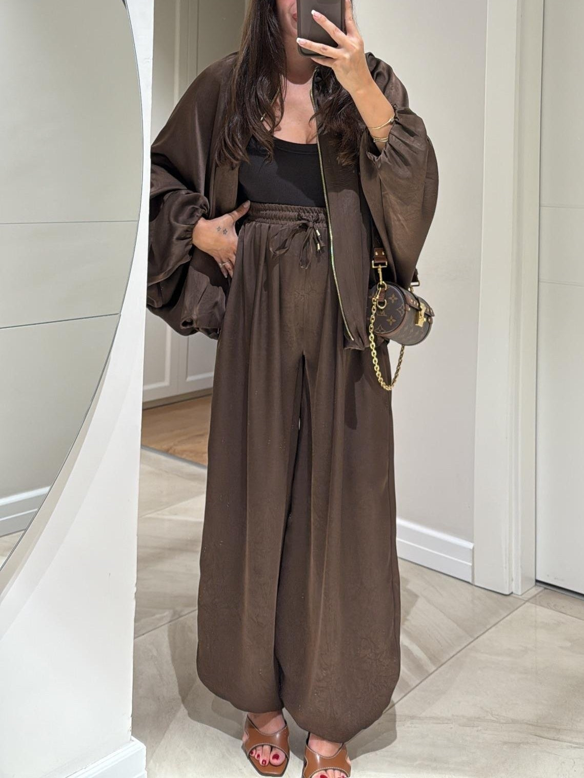 Bianca | Women's Casual Two-Piece Suit with Jacket and Drawstring Trousers
