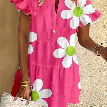 Finley | Women's Floral Dress with Tummy Control and Autumn Style