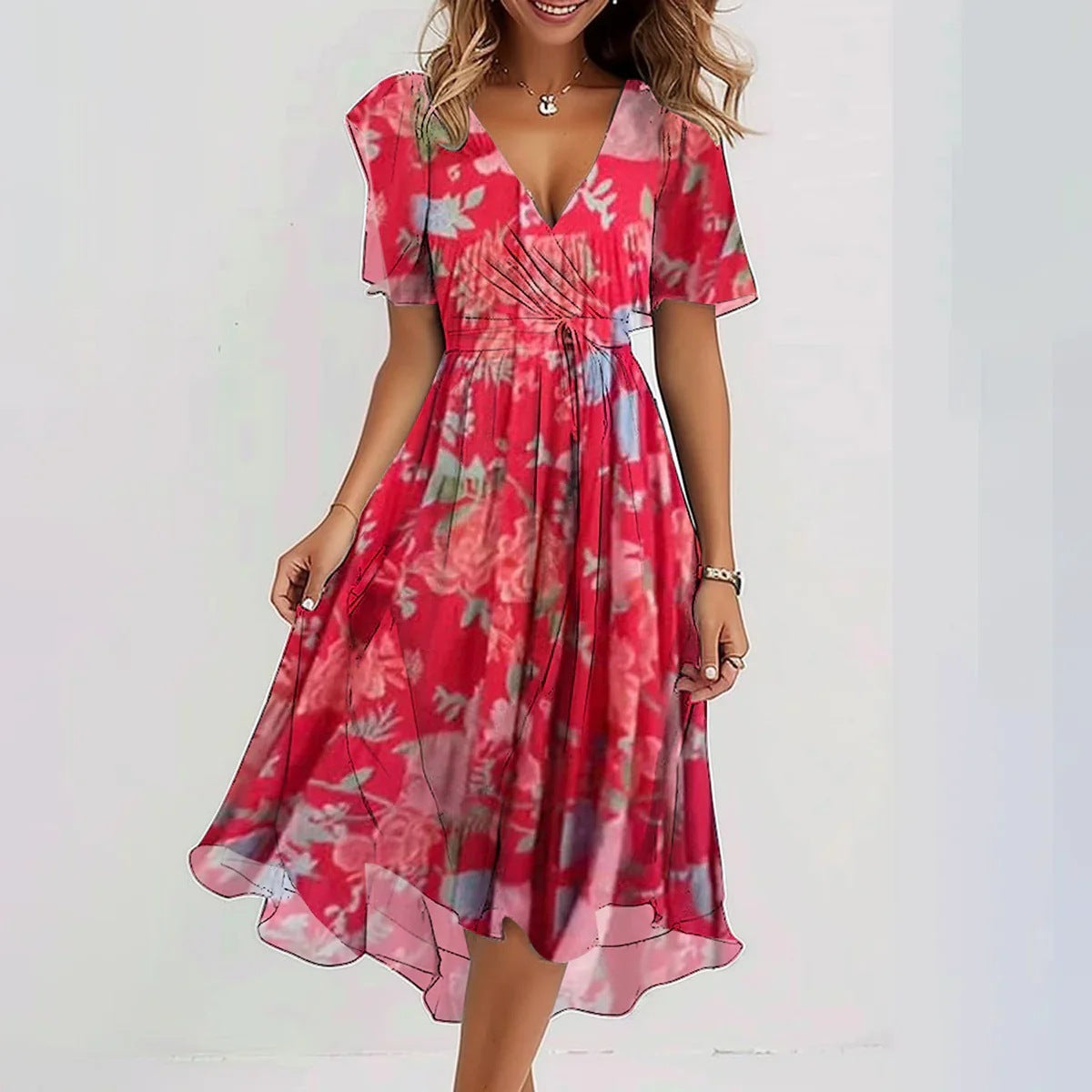 Claire | Women's Summer Dress with Sleeveless Design and Flowy Skirt