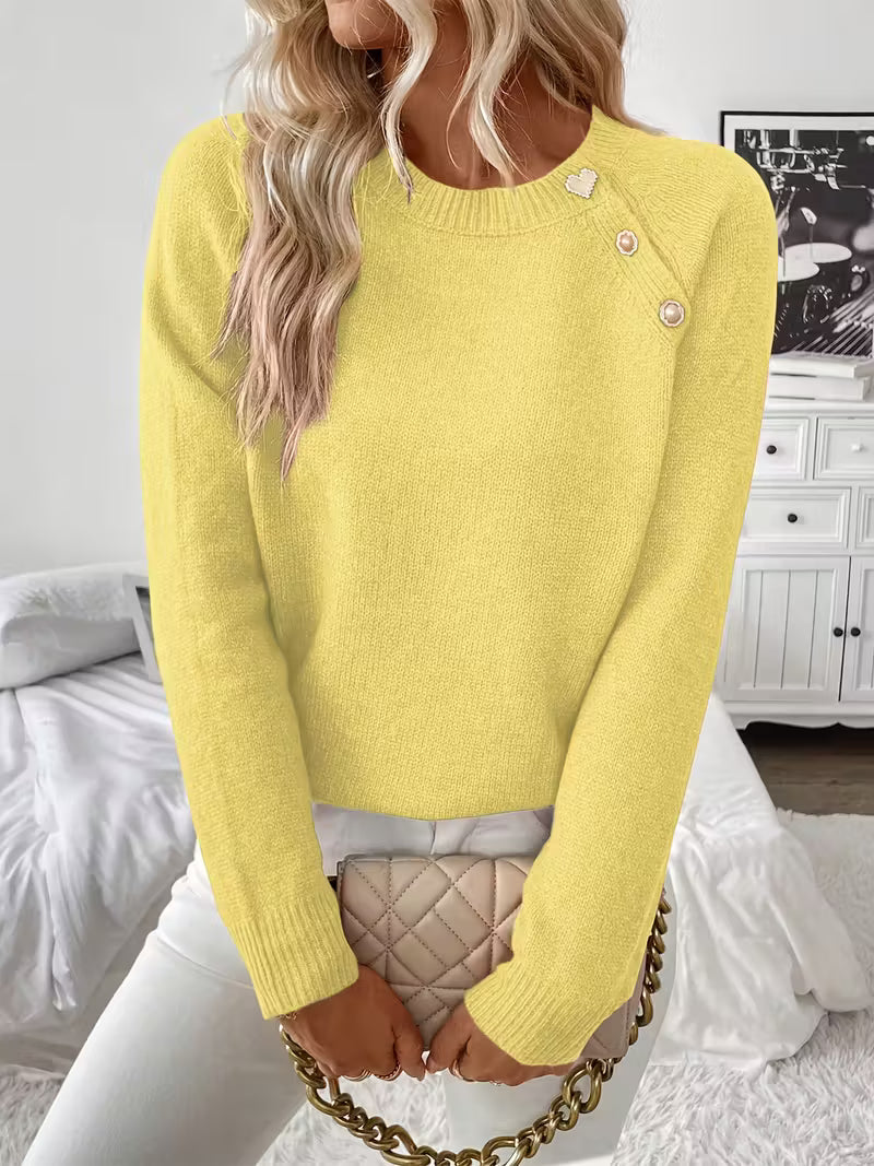 Hilarina | Long Sleeve Knitted Sweater