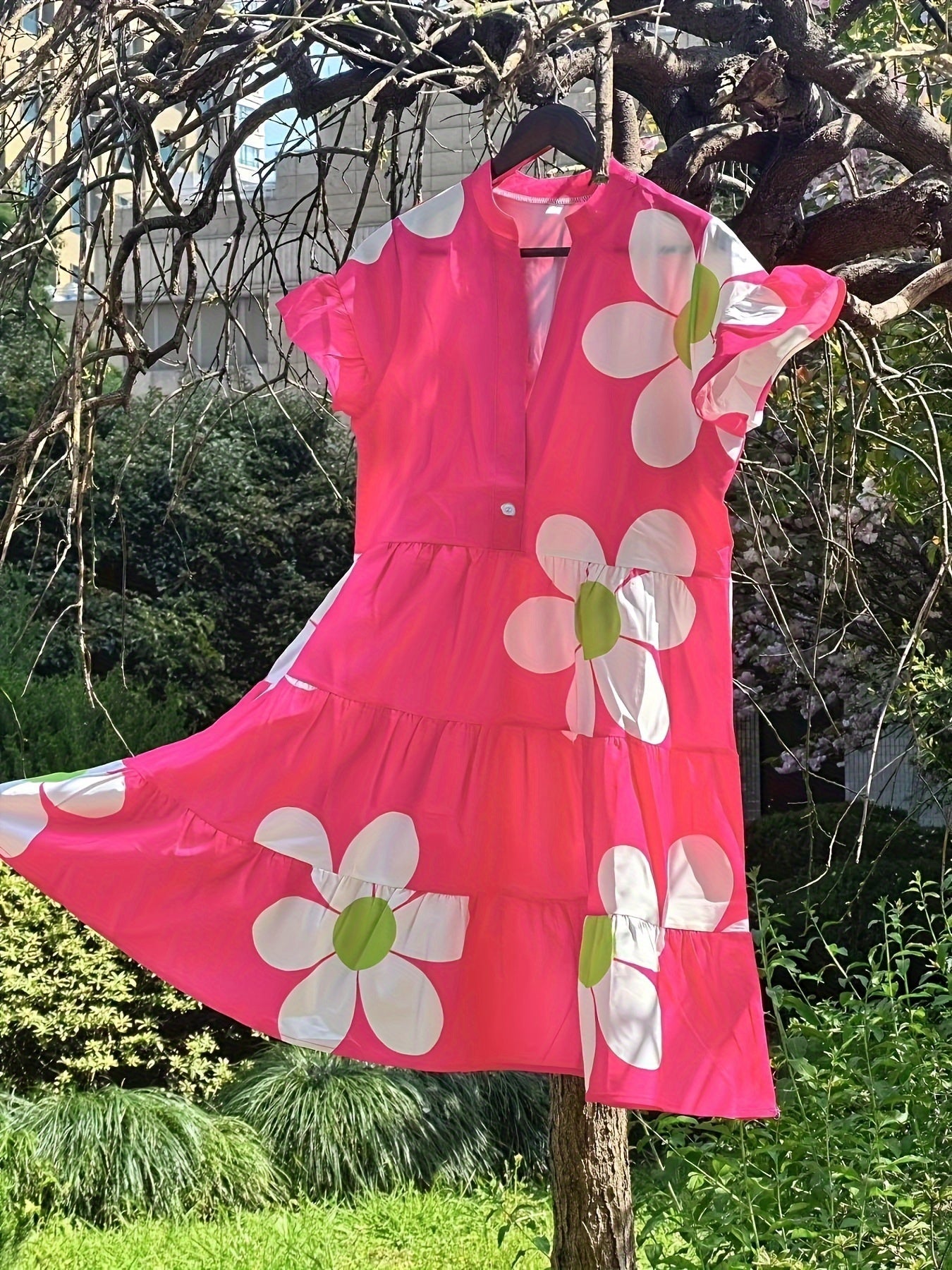 Finley | Women's Floral Dress with Tummy Control and Autumn Style