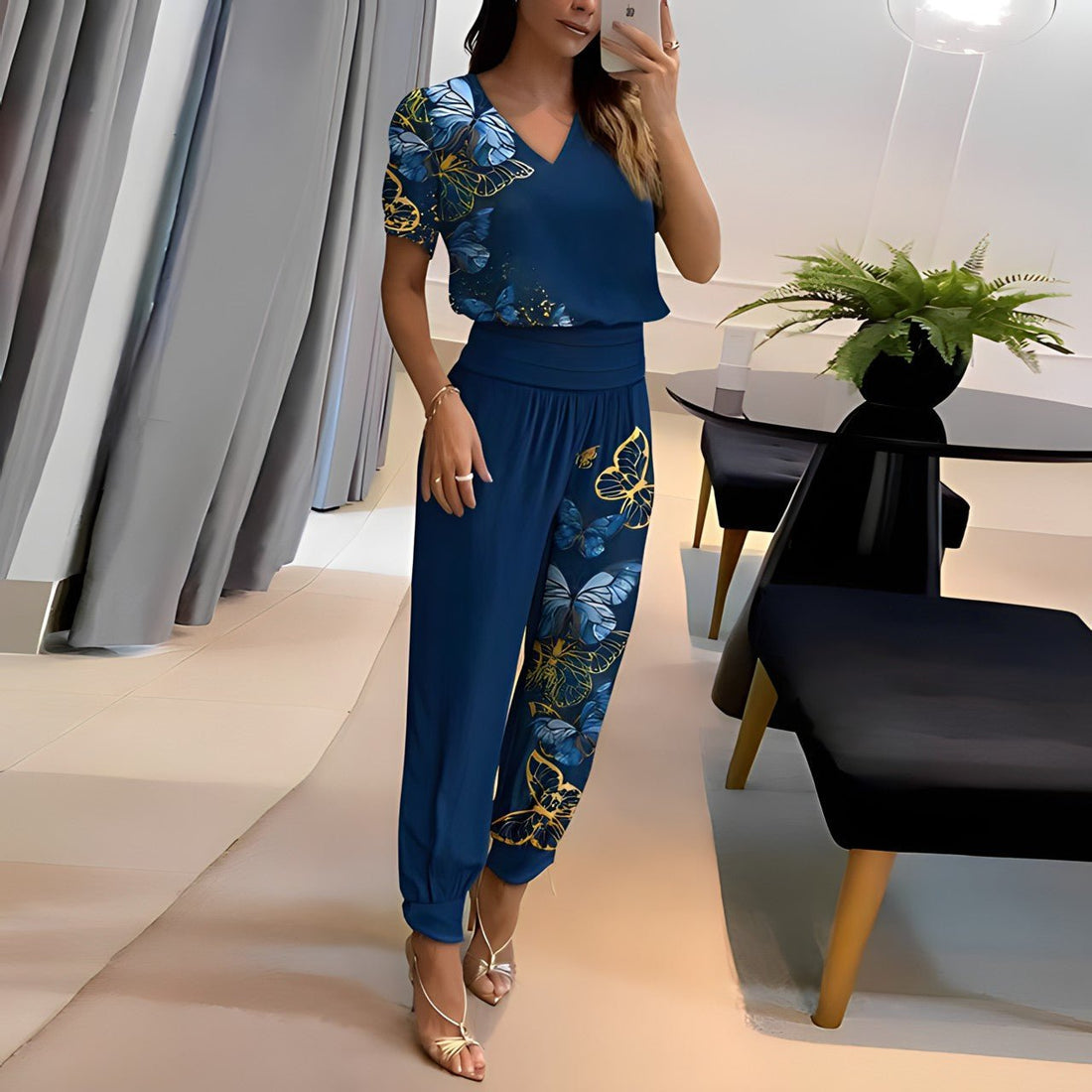 Genevieve | Women's Two-Piece Set with Coordinating Top and Bottom
