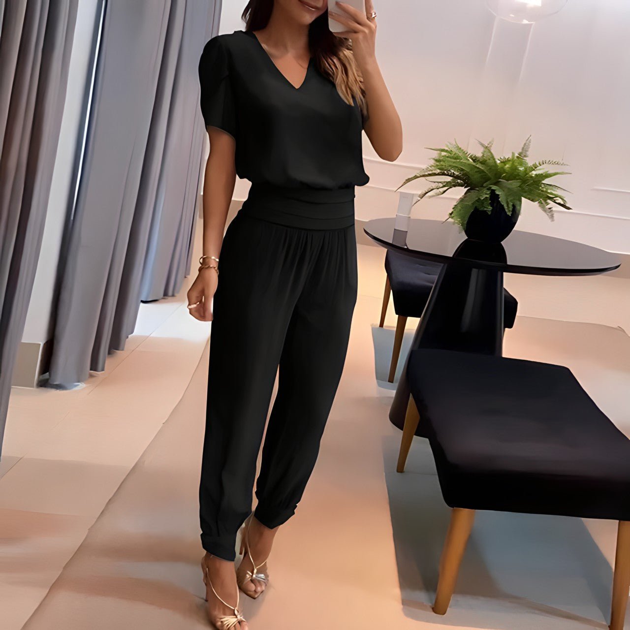 Genevieve | Women's Two-Piece Set with Coordinating Top and Bottom
