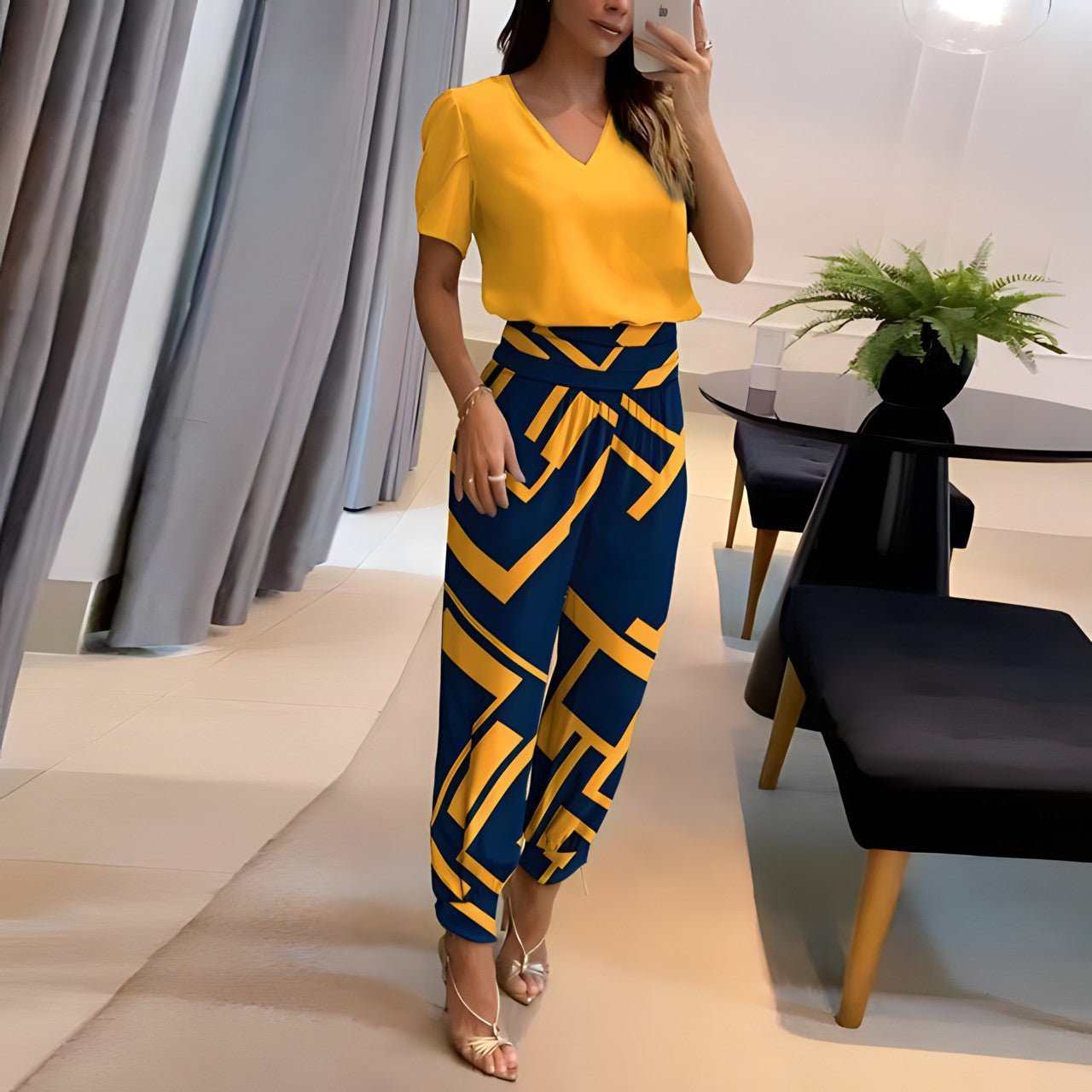 Genevieve | Women's Two-Piece Set with Coordinating Top and Bottom