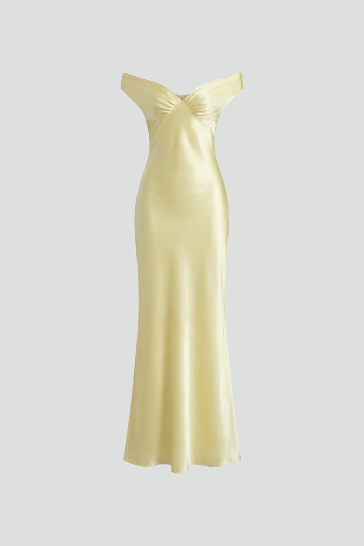 Anastacia | Women's Off Shoulder Fitted Maxi Dress