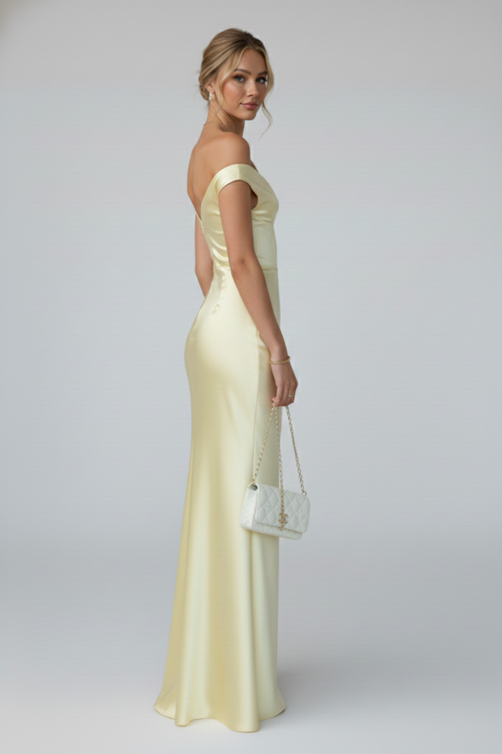 Anastacia | Women's Off Shoulder Fitted Maxi Dress