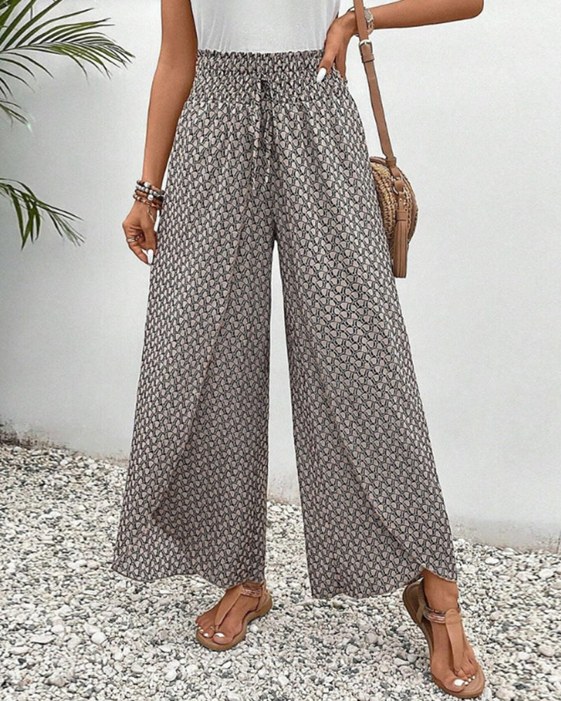 Bianca | Wide Leg Trousers with Relaxed Fit and Breathable Fabric