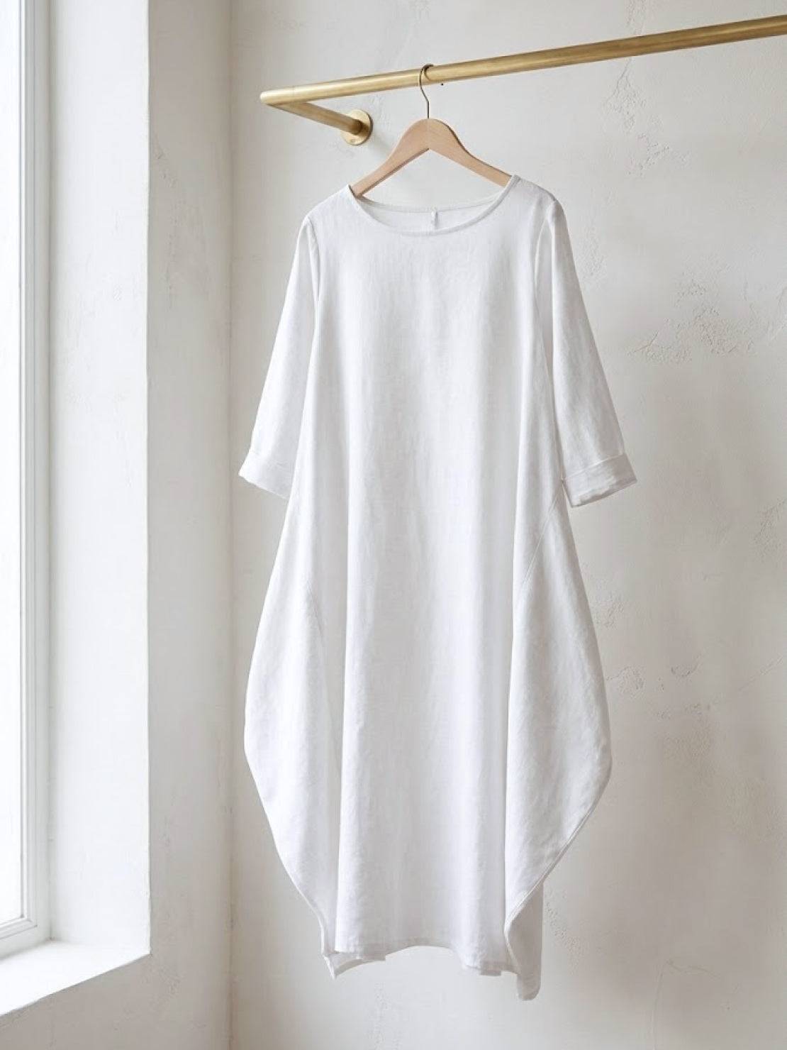 Arden | Women's Oversized Boho Maxi Dress with 3/4 Sleeves