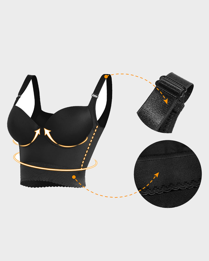ContourFit | Built-In Shapewear Longline Push-Up Bra