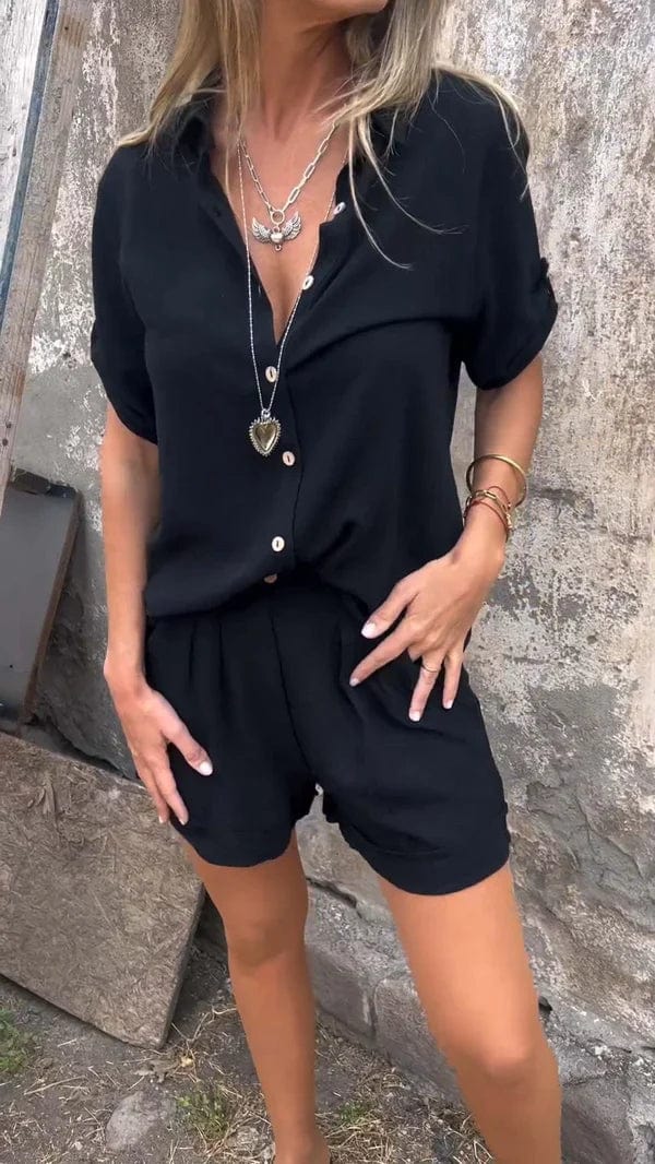 Coraline | Summer Shorts and Top Set with Breathable Fabric and Relaxed Fit
