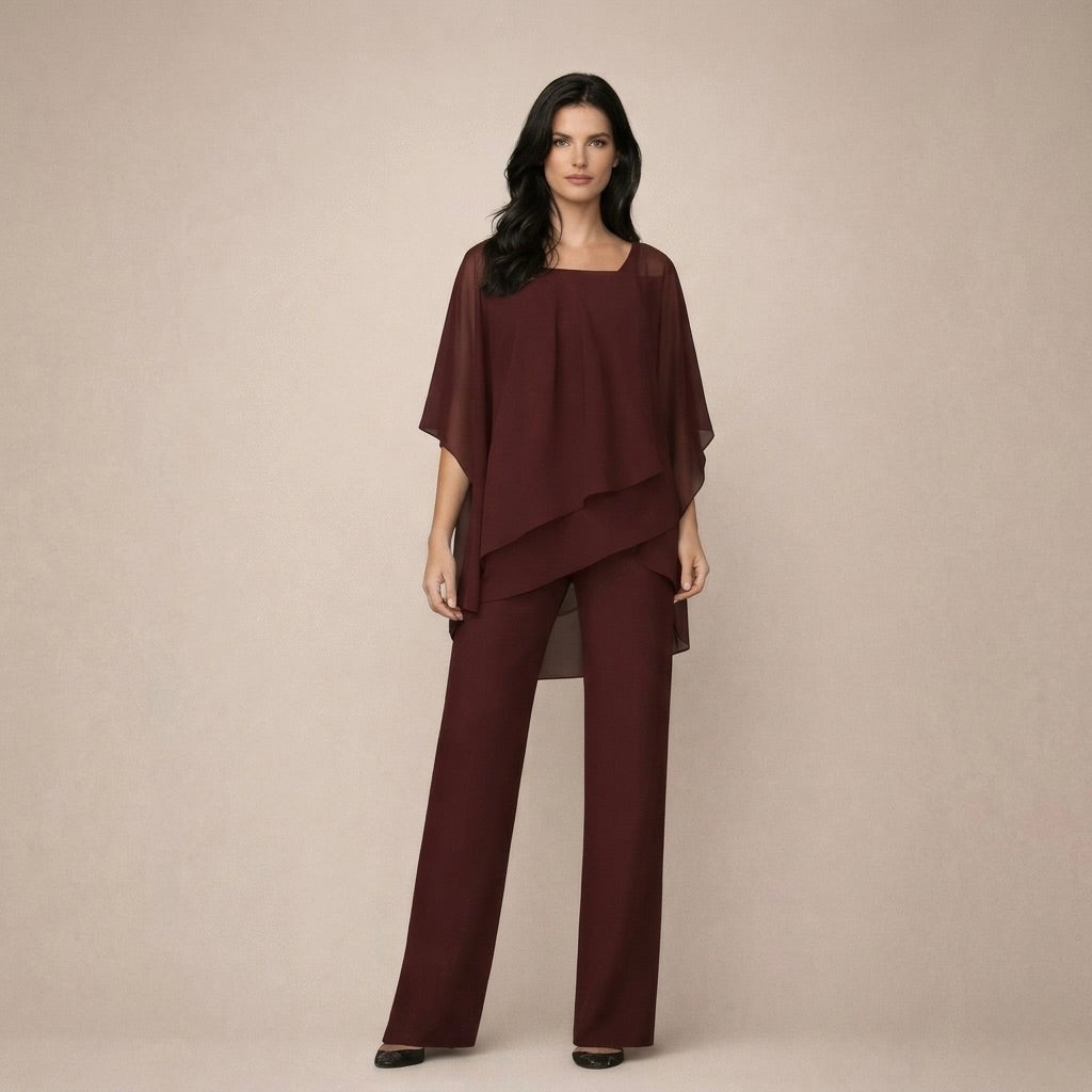 Celeste | Women's Off Shoulder Top Wide Leg Pants Set