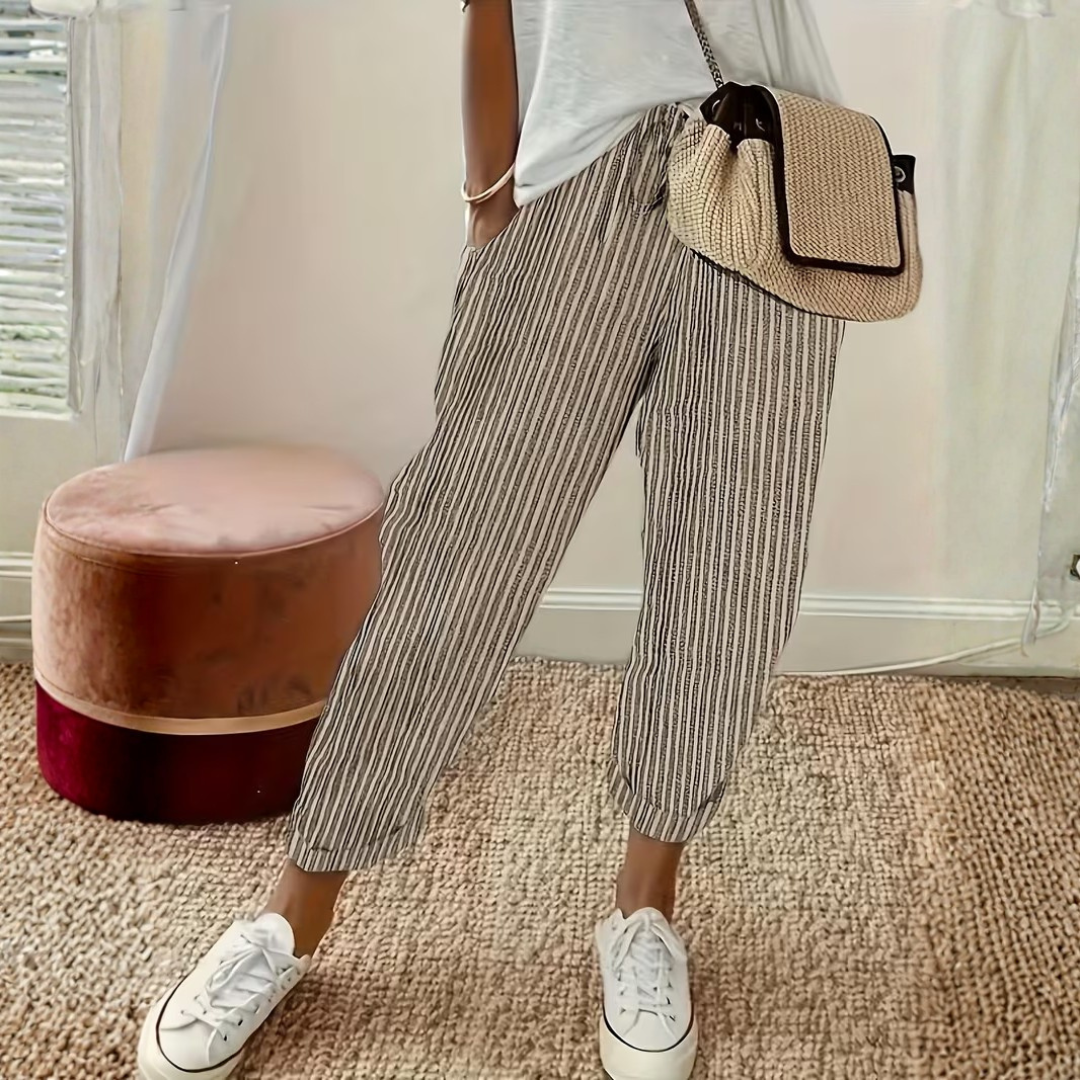 Clementina | Women's Striped Wide Leg Pants