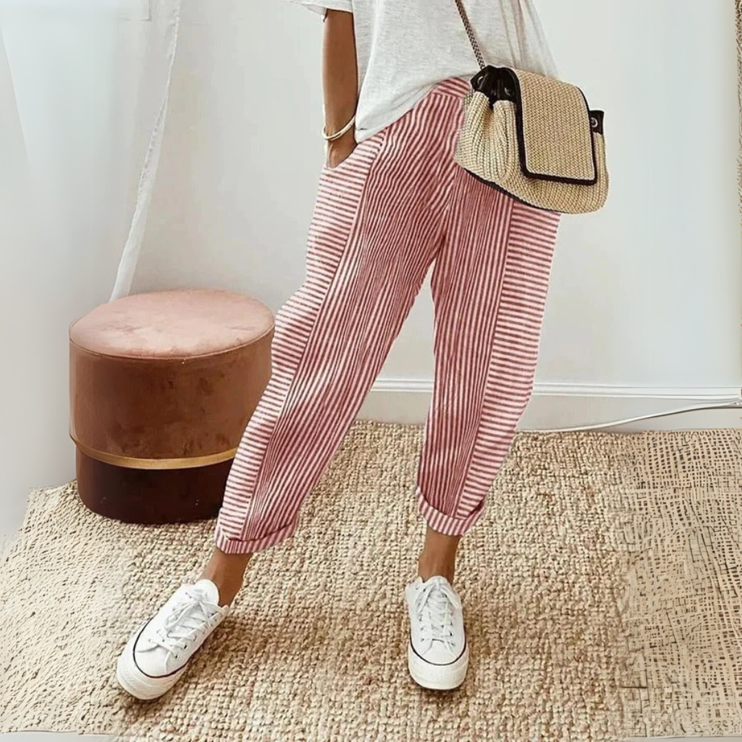 Clementina | Women's Striped Wide Leg Pants