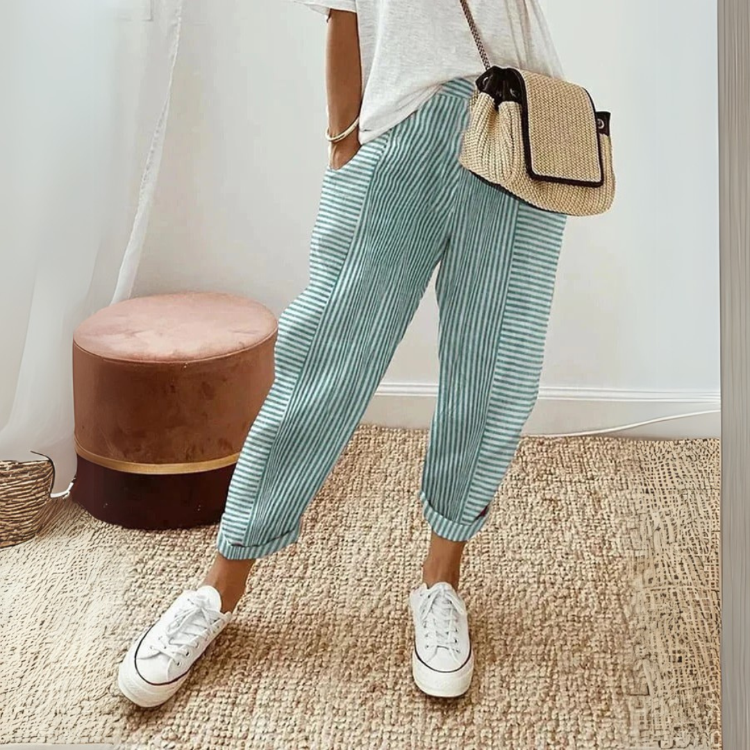 Clementina | Women's Striped Wide Leg Pants