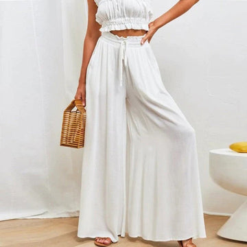 Clementine | Women's High Waisted Wide Leg Palazzo Pants