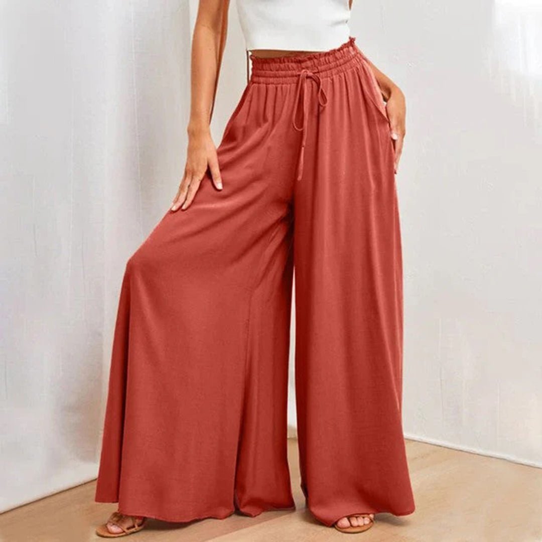 Clementine | Women's High Waisted Wide Leg Palazzo Pants