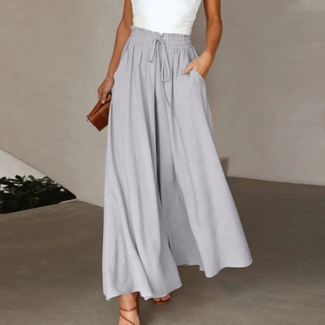 Clementine | Women's High Waisted Wide Leg Palazzo Pants