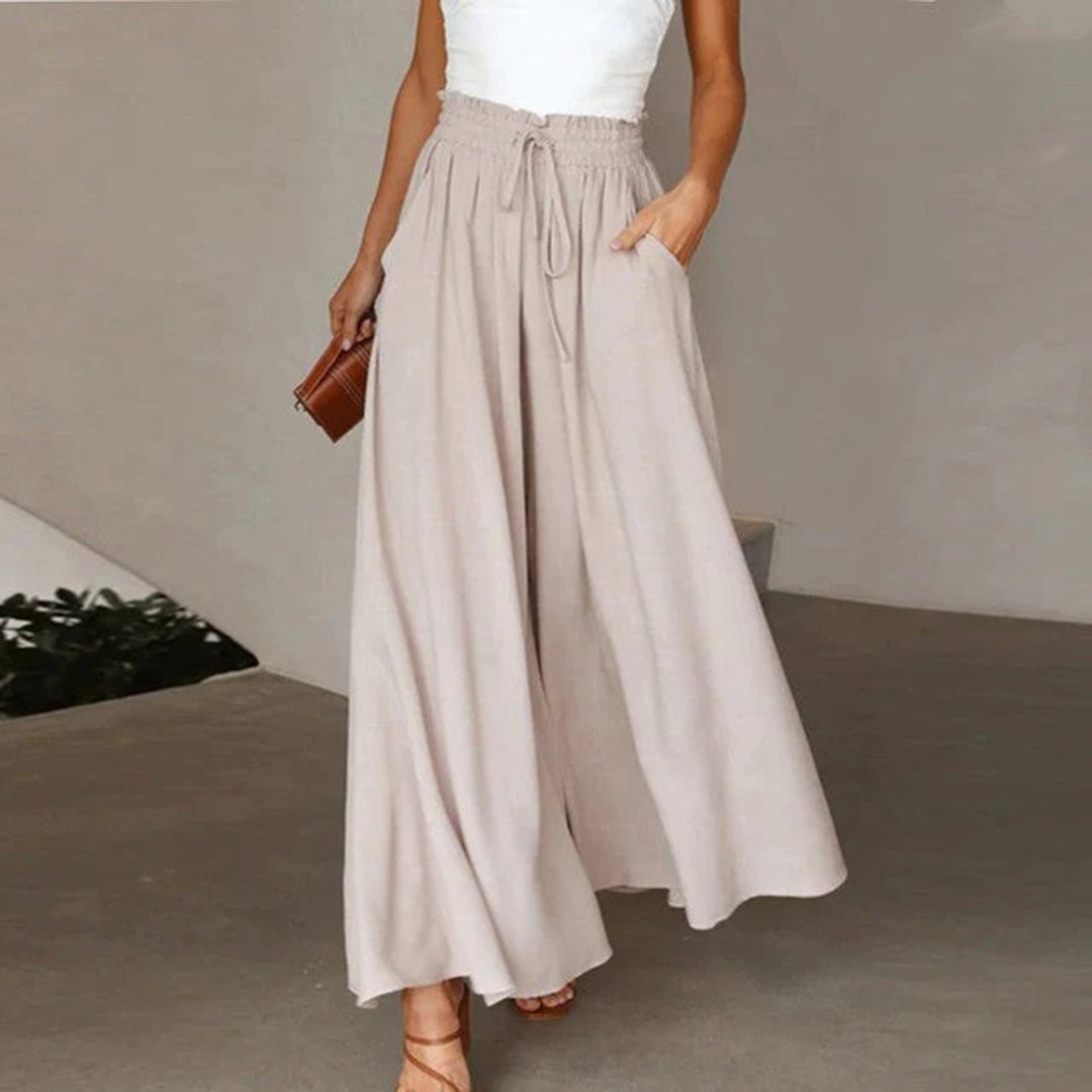 Clementine | Women's High Waisted Wide Leg Palazzo Pants