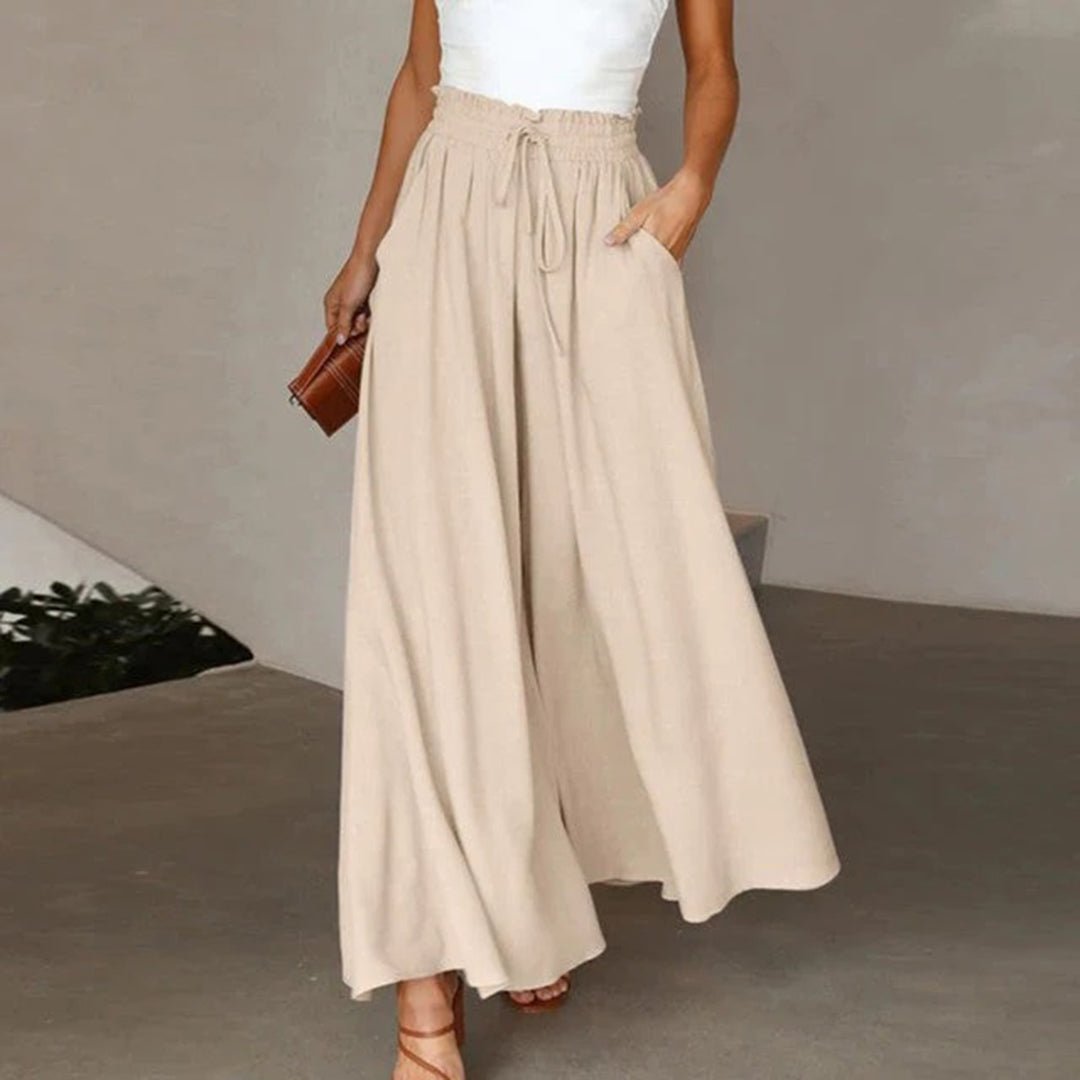 Clementine | Women's High Waisted Wide Leg Palazzo Pants