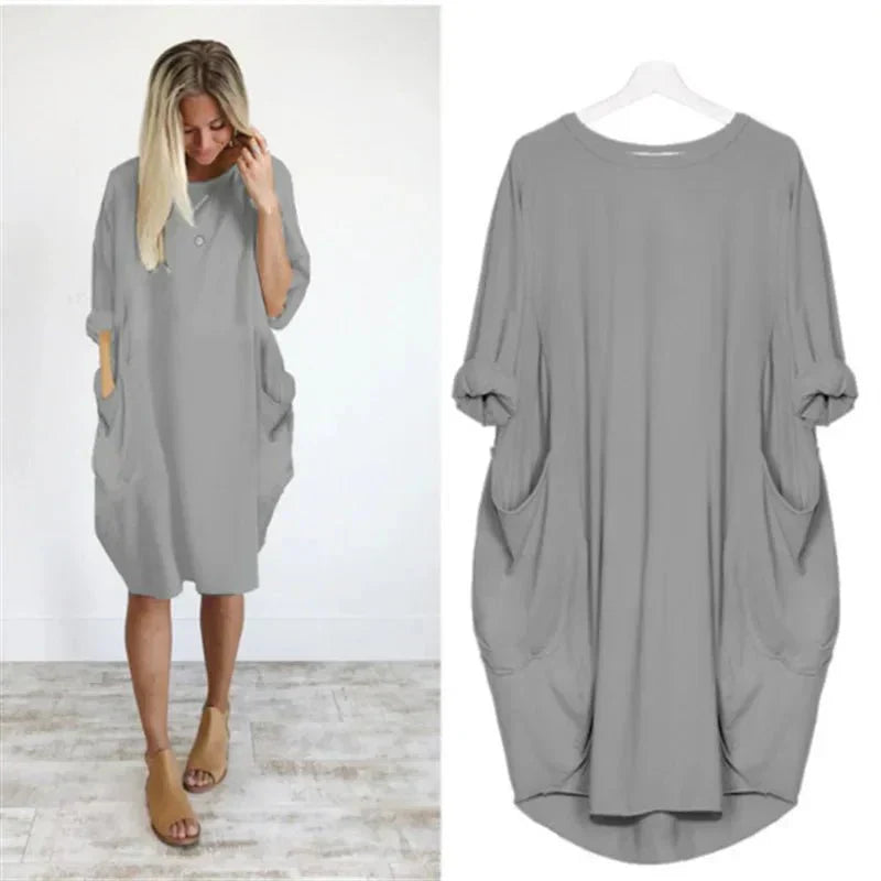 Daphne | Women's Pocket Dress with Versatile Design and Functional Pockets