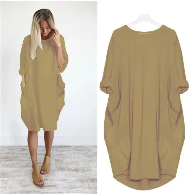 Daphne | Women's Pocket Dress with Versatile Design and Functional Pockets