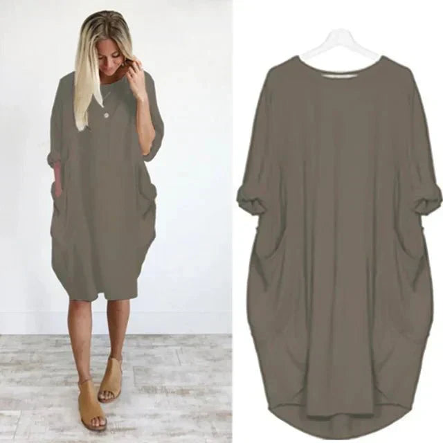 Daphne | Women's Pocket Dress with Versatile Design and Functional Pockets
