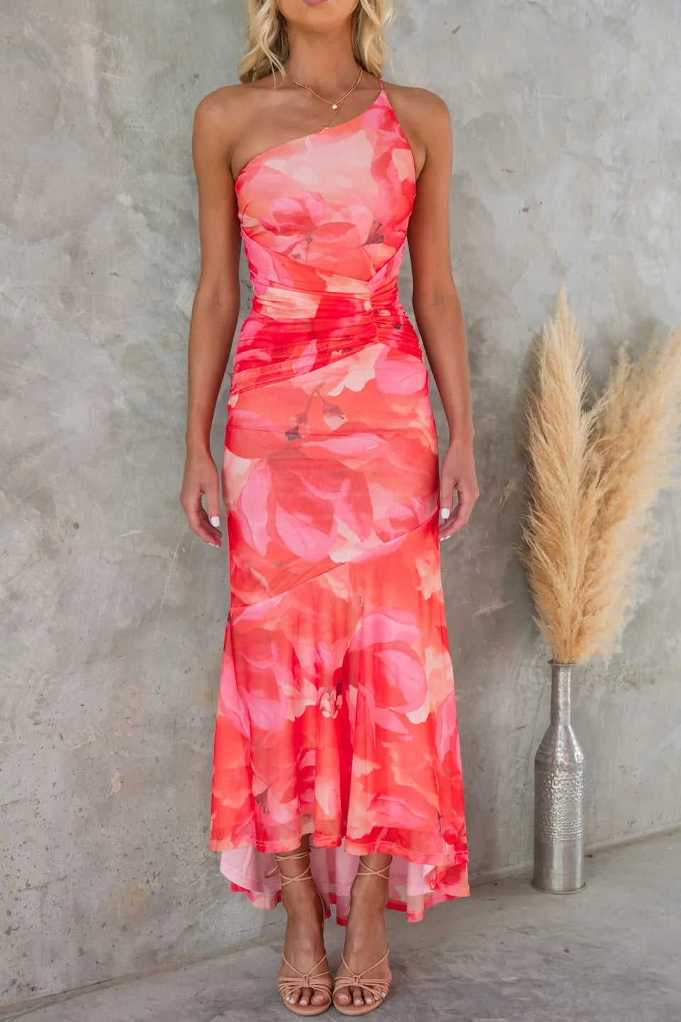 Bellavelle | Women's Floral Dress with Short Sleeves and A-Line Fit