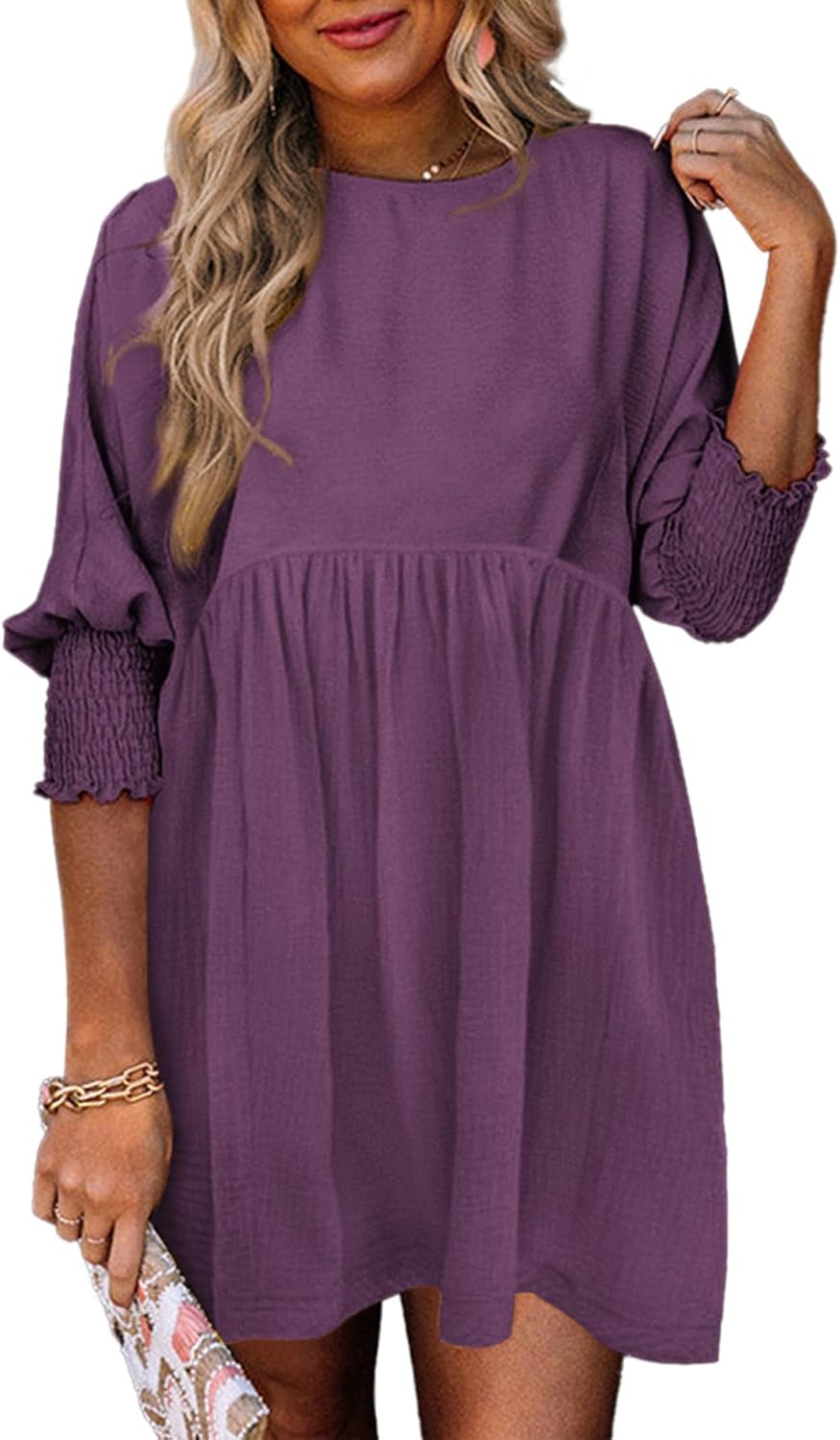Caprielle | Women's Summer Day Dress with Ruched Design and Adjustable Straps