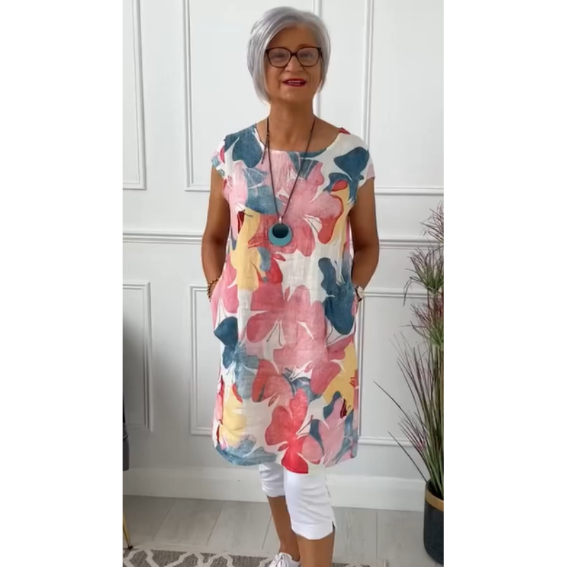 Calla | Women's Summer Dress with Lightweight Fabric and Sleeveless Design