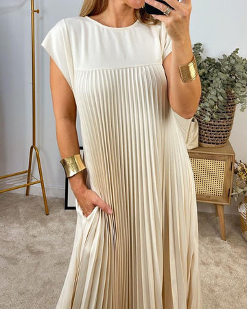 Fern | Women's Flowy Pleated Maxi Dress Cocktail