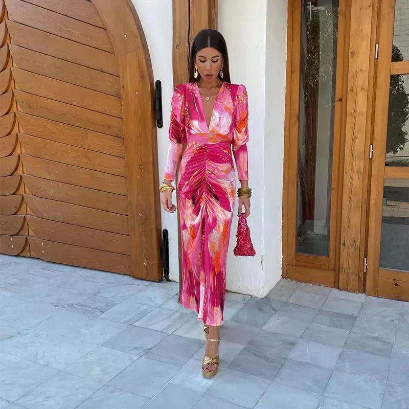 Addison | Women's Maxi Dress with Wrap Design and Evening Style
