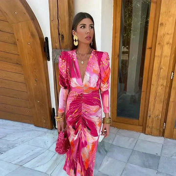 Addison | Women's Maxi Dress with Wrap Design and Evening Style