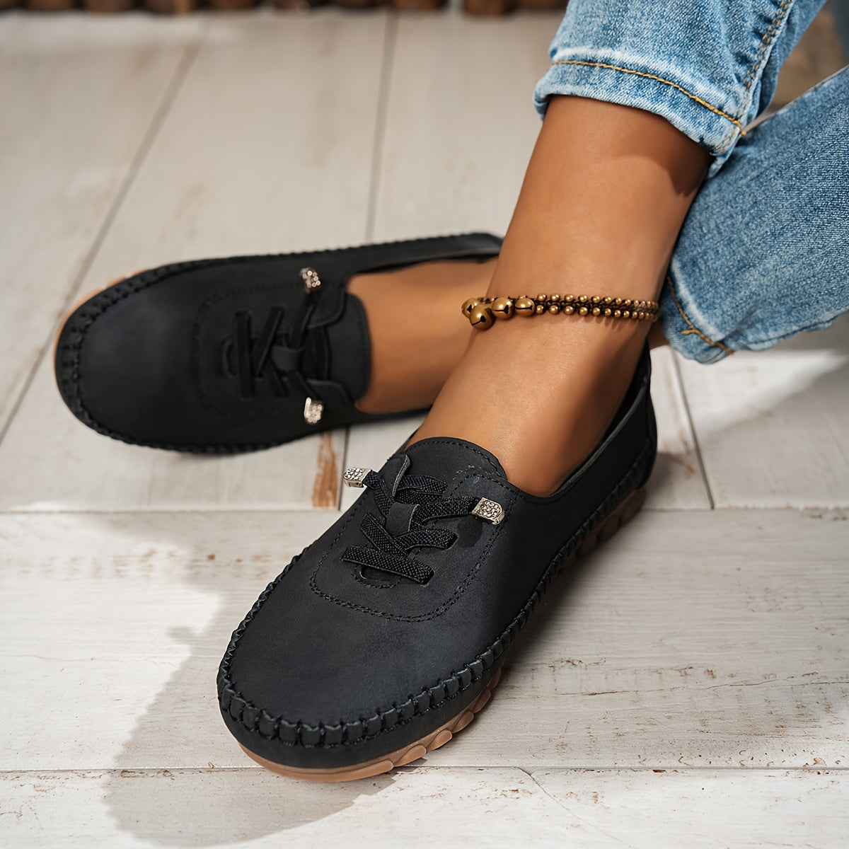 Evelyne | Women's Lace-Up Comfort Loafers
