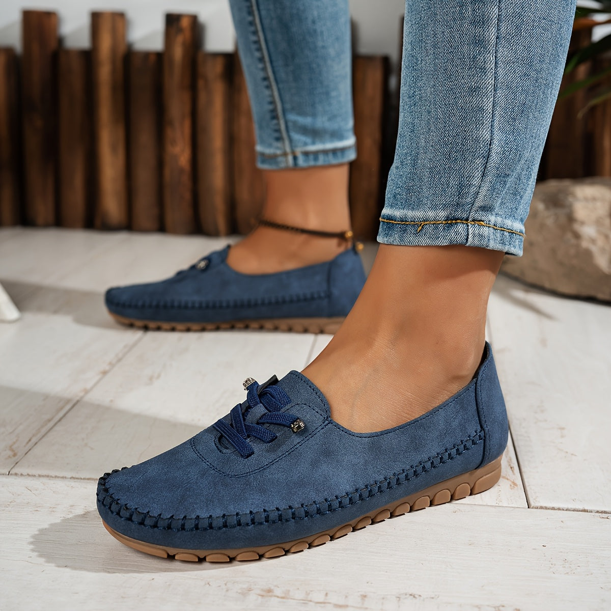 Evelyne | Women's Lace-Up Comfort Loafers
