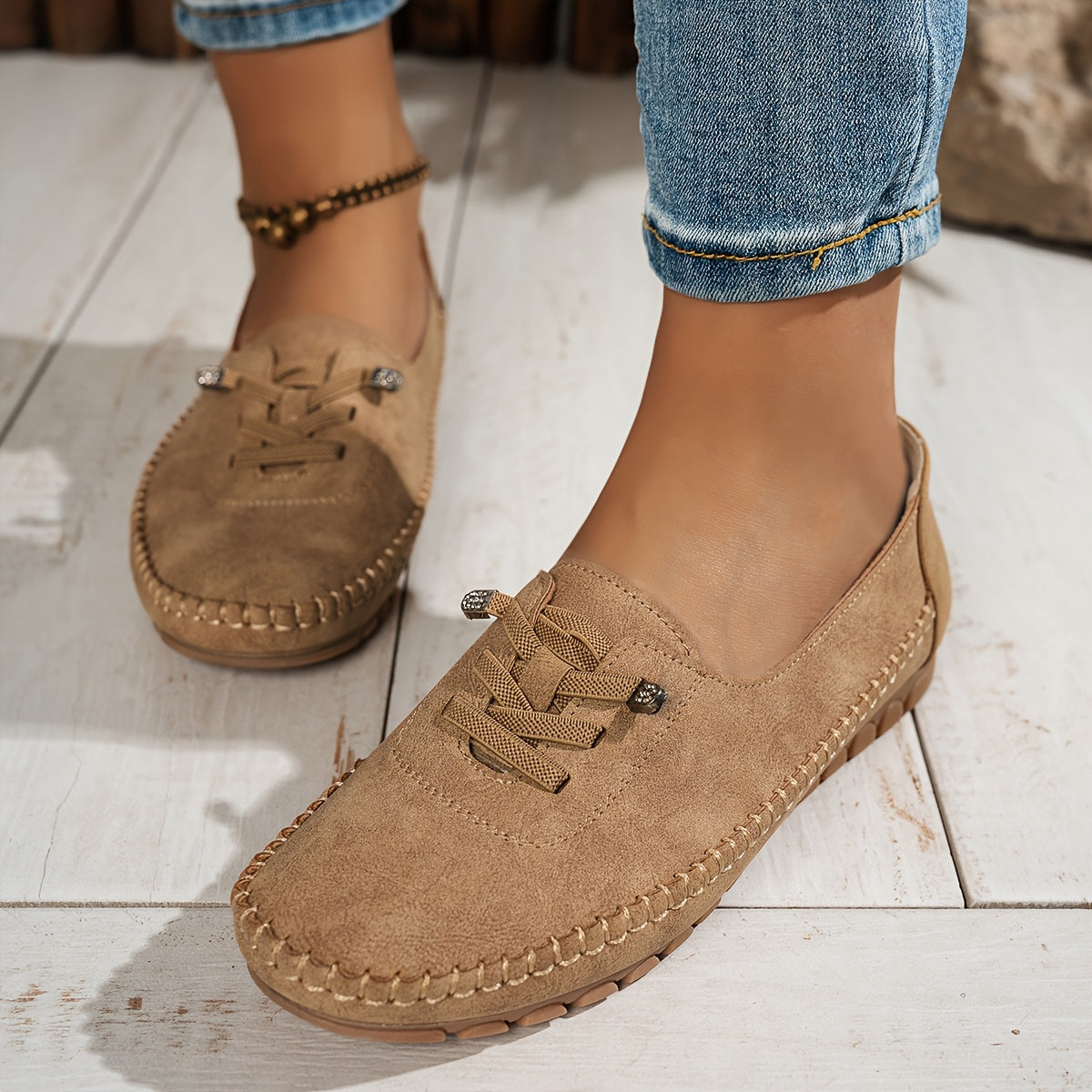 Evelyne | Women's Lace-Up Comfort Loafers
