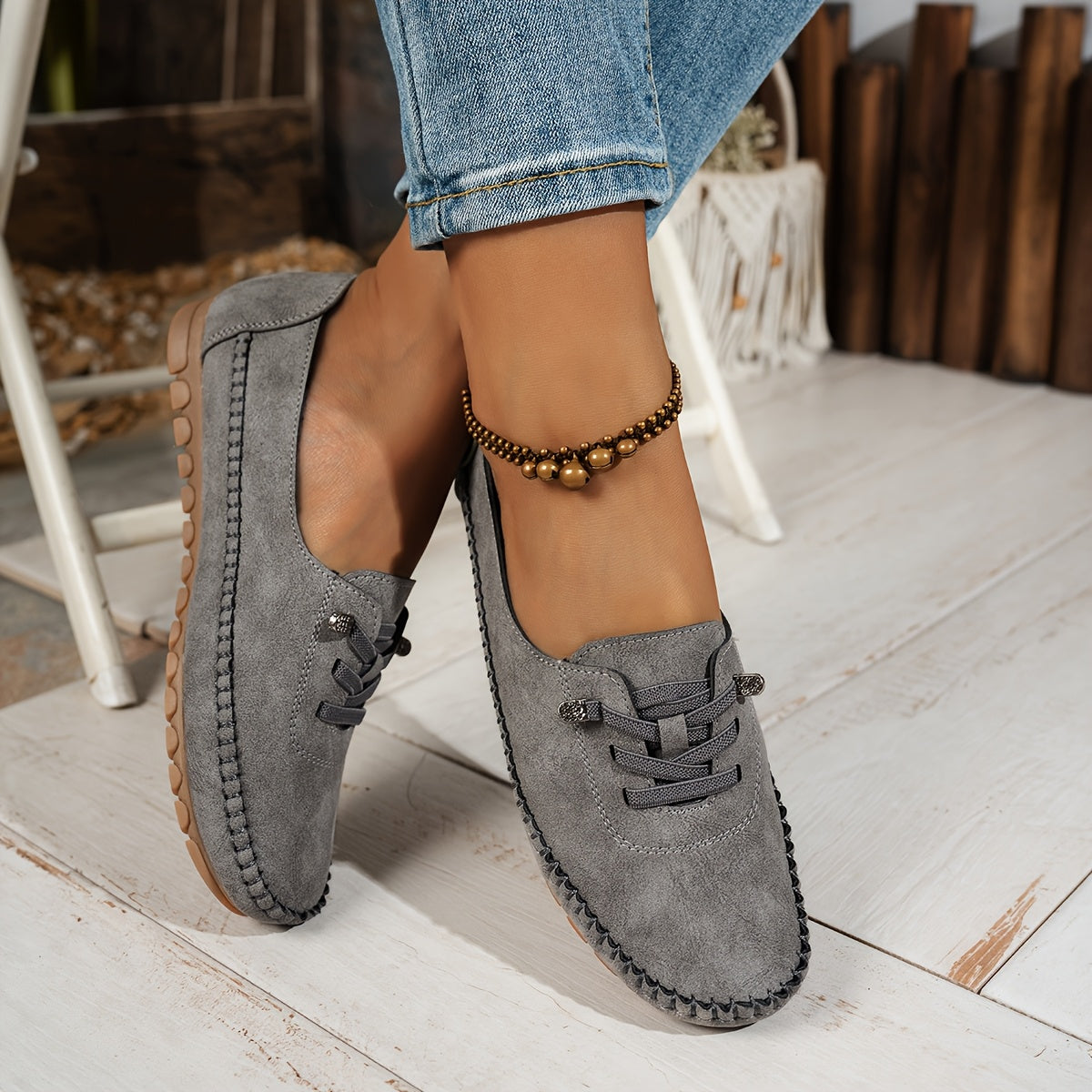 Evelyne | Women's Lace-Up Comfort Loafers